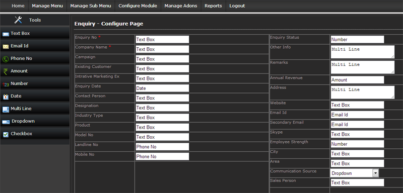 CRM - Customize Page