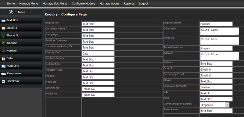 ERP-Service - Customize Page